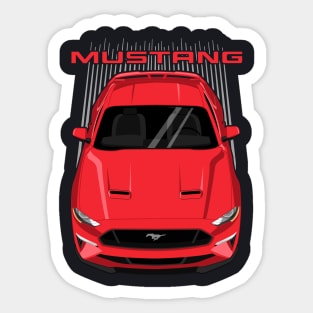 Mustang GT 2018 to 2019 - Red Sticker